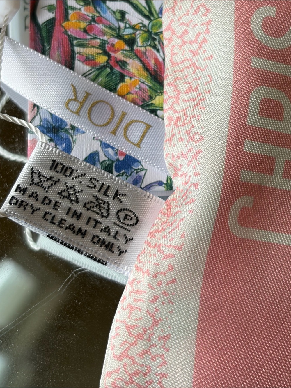 Christian Dior Twilly Scarf Silk Women's CHRISTIAN DIOR - Picture 5 of 8